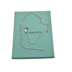 Tiffany & Co Sterling Silver Chain Link Necklace 24 Inch Small Links